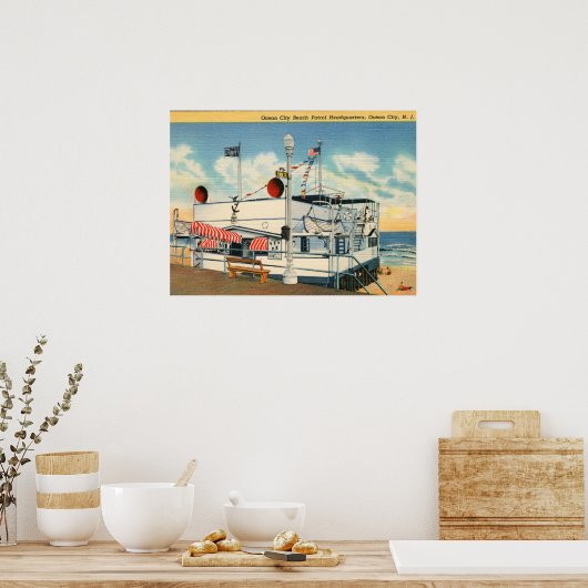 Beach Patrol, Ocean City NJ  Poster (Keuken)