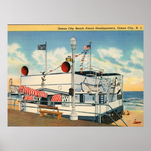 Beach Patrol, Ocean City NJ  Poster (Voorkant)