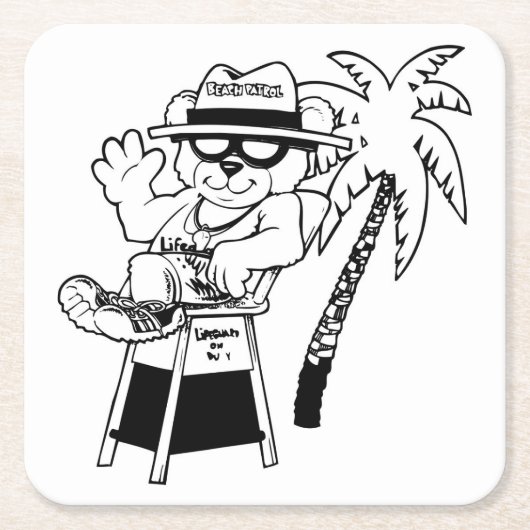Beach Patrol Onderzetter Set (Voorkant)
