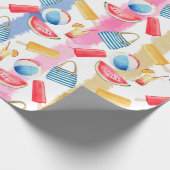 Beach Patroon Cadeaupapier (Hoek)