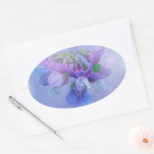 Beach Pea Flowers Ovale Sticker (Envelop)