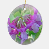 Beach Pea - Lathyrus japonicus - Wilde bloem Keramisch Ornament (Links)