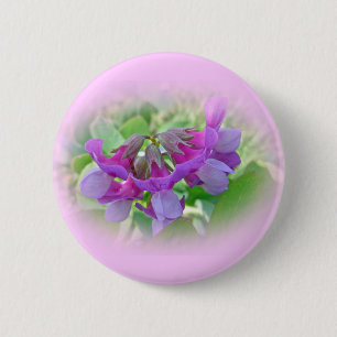 Beach Pea - Lathyrus japonicus - Wilde bloem Ronde Button 5,7 Cm