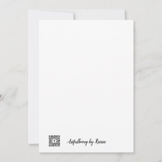 Beach Peace Bedankkaart (Achterkant)