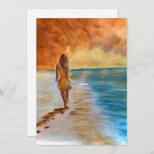 Beach Peace Bedankkaart (Voorkant / Achterkant)