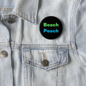 BEACH PEACH-toets Ronde Button 5,7 Cm (In situ)