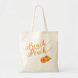Beach Peach Tote Bag
