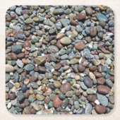 Beach Pebble-Onderzetters Kartonnen Onderzetters (Voorkant)