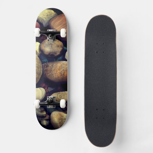 Beach Pebble Pattern Persoonlijk Skateboard (Voorkant)