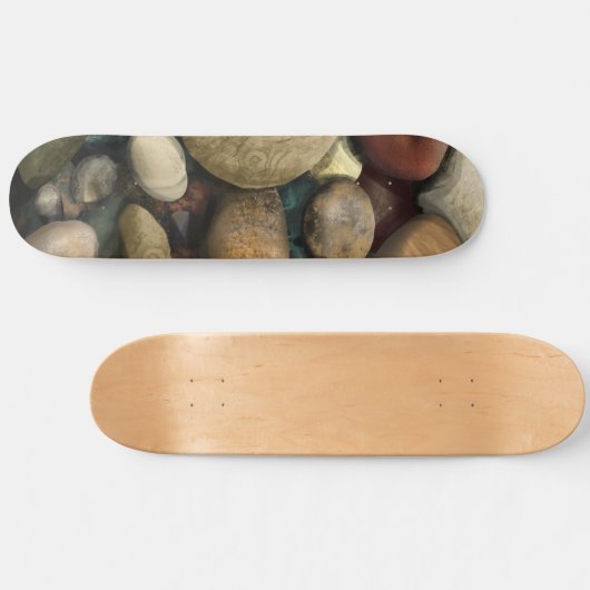 Beach Pebble Pattern Persoonlijk Skateboard (Horizontaal)