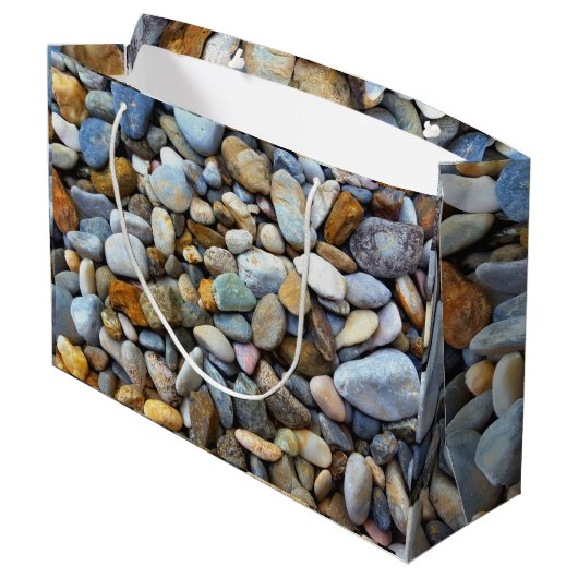 Beach Pebbles Groot Cadeauzakje (Achterkant Gekanteld)