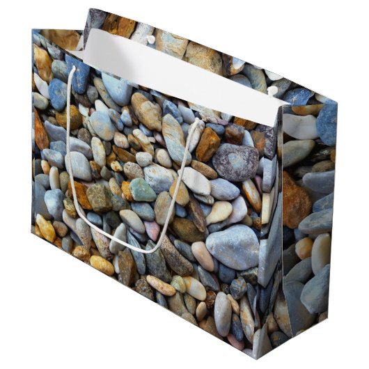 Beach Pebbles Groot Cadeauzakje (Voorkant Gekanteld)