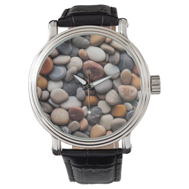 Beach Pebbles Horloge (Voorkant)