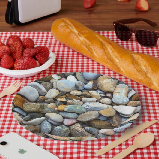 Beach Pebbles Papieren Bordje (Picknick)