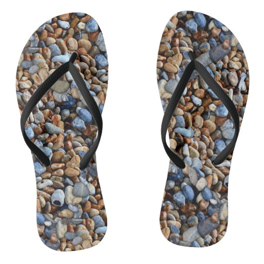 Beach Pebbles Pattern-Teenslippers Teenslippers (Voetbed)