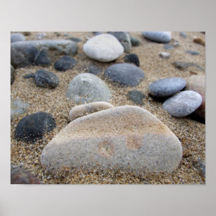 Beach Pebbles Poster afdrukken
