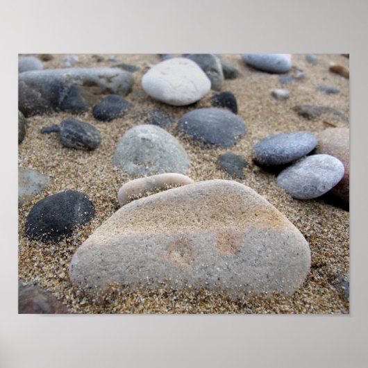 Beach Pebbles Poster afdrukken (Voorkant)
