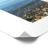 Beach Pebbles Seascape Foto Poster (Hoek)