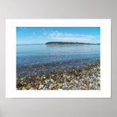Beach Pebbles Seascape Foto Poster (Voorkant)