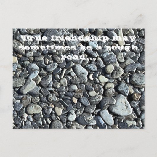 Beach Pebbles: Vriendschap - Briefkaart (Voorkant)