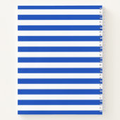 Beach Pelican Blue White Stripes Soak up the Sun Notitieboek (Achterkant)