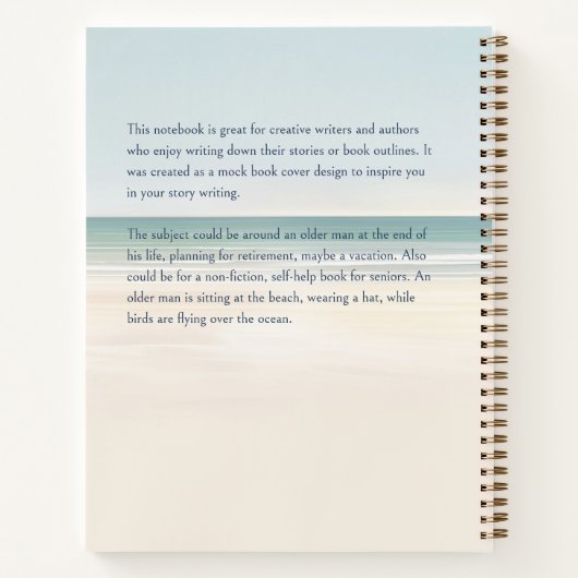 Beach Pensioenboek Hoesje Inspiratie Notitieboek (Achterkant)