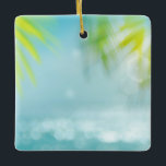 BEACH-PERFECTIE KERAMISCH ORNAMENT<br><div class="desc">perfect strand,  strandperfectie,  oceaan,  zee kust,  palmbomen,  tropisch,  buiten,  bergen,  Valentijnsdag,  stinkdier,  roze bloem,  script,  kalligrafie,  decoratief lettertype,  aangepast monogram,  gepersonaliseerde letter,  alfabet,  racoon,  cadeaus voor haar,  aangepast cadeautje,  gepersonaliseerde cadeauideeën</div>