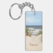 Beach Personalized Sleutelhanger (Voorkant Links)
