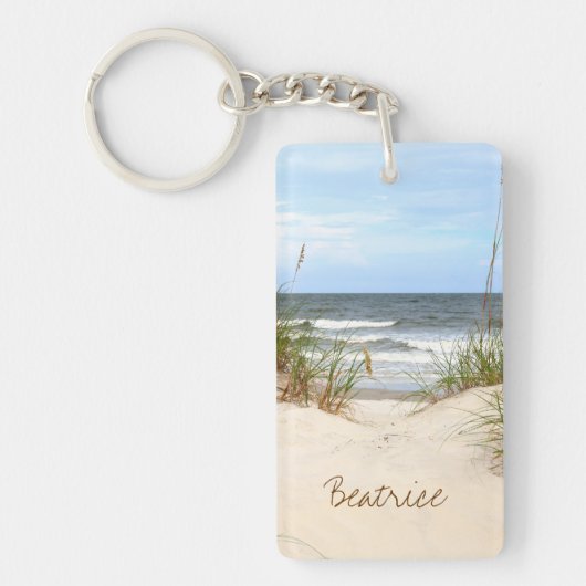 Beach Personalized Sleutelhanger (Voorkant)