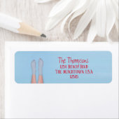 Beach Personated Mailing Cute Simple Lake Ocean Etiket (Insitu)