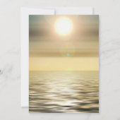 Beach Photo Celebration of Life Kaart (Achterkant)