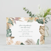 Beach Photo Elopement Wedding Aankondiging (Staand voorkant)