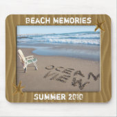 Beach Photo Lijst Mousepad Muismat (Voorkant)