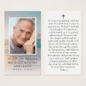 Beach Photo Memorial Prayer Kaart (Voorkant /achterkant)