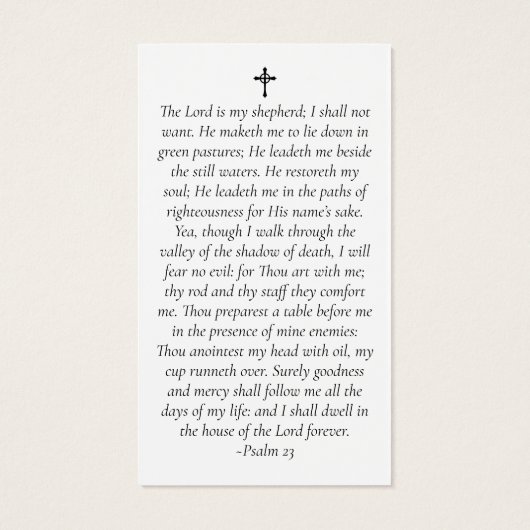 Beach Photo Memorial Prayer Kaart (Achterkant)