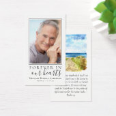 Beach Photo Memorial Prayer Kaart (Bureau)