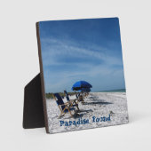 Beach Photo Plaque w Easel Fotoplaat (Voorkant)