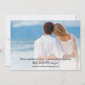 Beach Photo Sand Dollars Zee Blue Destination Save The Date (Achterkant)