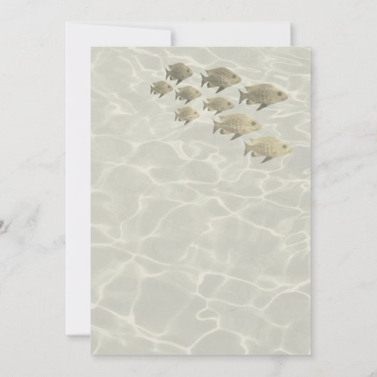 Beach Photo Wedding Kaart (Achterkant)