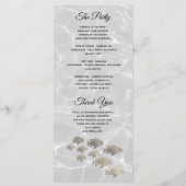 Beach Photo Wedding Programmakaart (Achterkant)