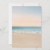 Beach Photo Wedding Rehearsal Dinner Invitation Kaart (Achterkant)