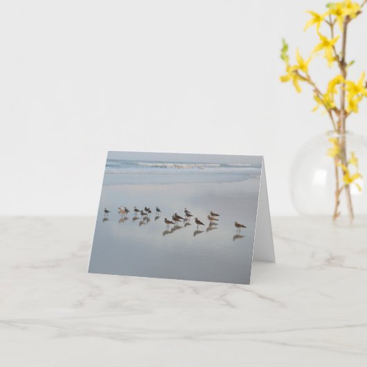 Beach Photography Blank Inside Bedankt Kaart (Gele Bloem)