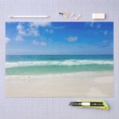 Beach Photography Blue Skies met golven Tissuepapier (Craft)