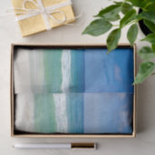 Beach Photography Blue Skies met golven Tissuepapier (Geschenk)