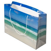 Beach Photography Blue Skies met Waves Custom Groot Cadeauzakje (Achterkant Gekanteld)