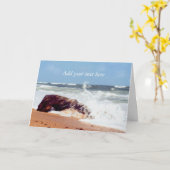 Beach Photography - Log Kaart (Gele Bloem)