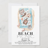 Beach Picnic Baby shower Indigo Kaart (Voorkant)