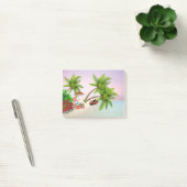 Beach Picnic Boat Struik Palm Trees Beach Stoel Post-it® Notes (Kantoor)