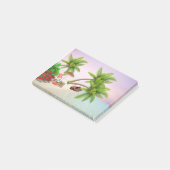 Beach Picnic Boat Struik Palm Trees Beach Stoel Post-it® Notes (Schuin)