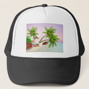 Beach Picnic Boat Struik Palm Trees Beach Stoel Trucker Pet